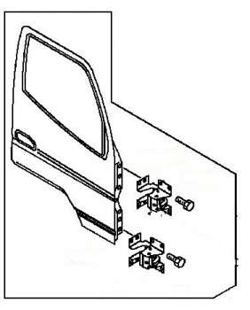 Autotür, Tür für Mitsubishi Fuso Canter, Front, Rechts, OEM: MK702226, QMK702226